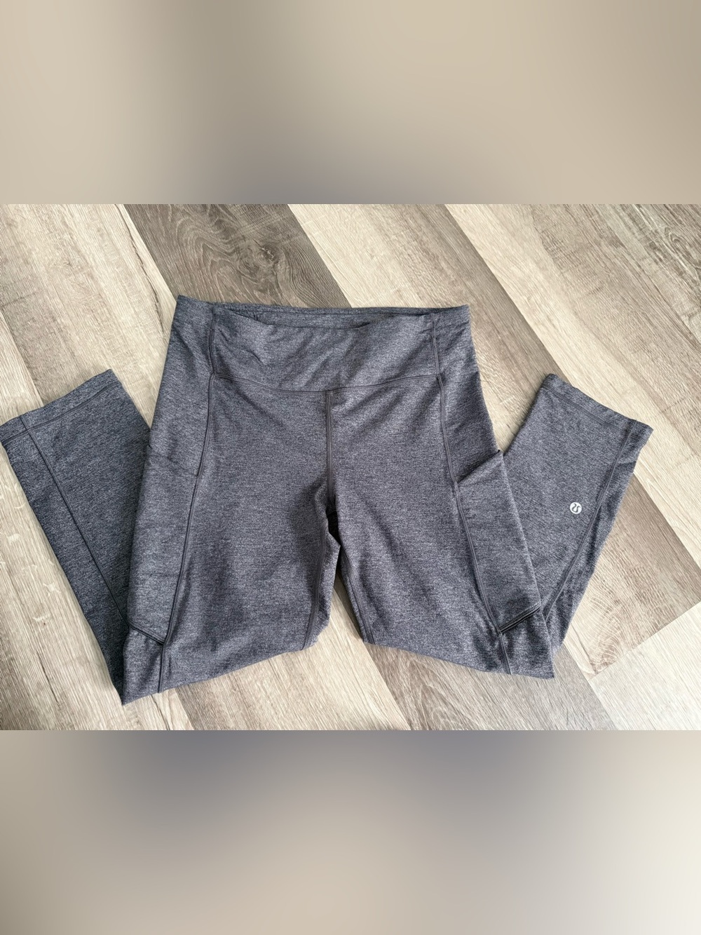 lululemon athletica Dark Heather Gray Crop Leggings